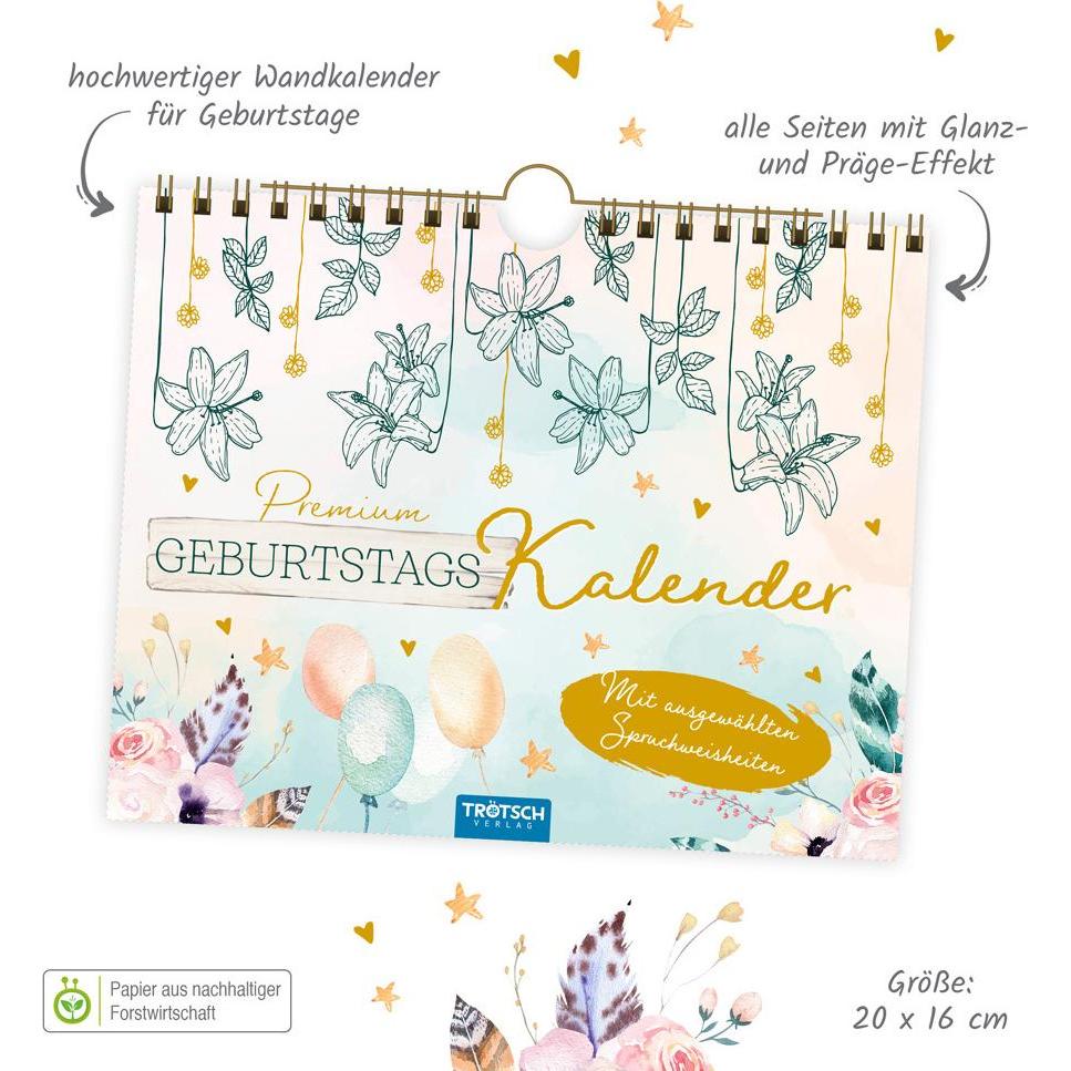 Thumbnail - Magni, Kalender, Geburtstagskalender Premium 20x16cm (20 x 16 cm)
