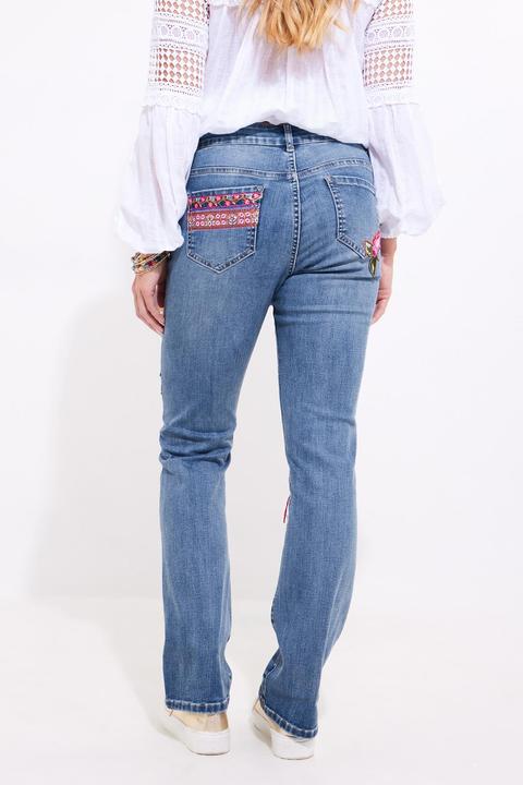 Actual product image Joe Browns LIMITED EDITION Patchwork Straight Leg Jeans