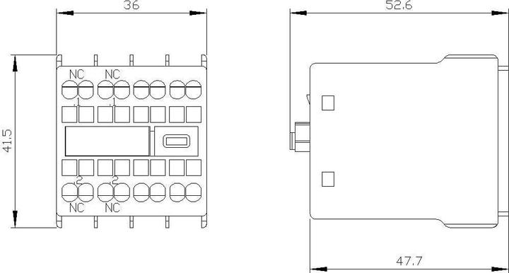 Actual product image Siemens Auxiliary switch for contactor