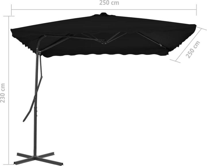 Actual product image vidaXL Sonnenschirm (2.50 m)