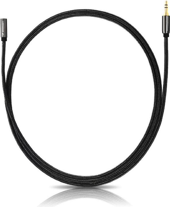 Immagine prodotto Wozinsky cavo di prolunga mini jack (femmina-maschio) prolunga AUX 3 m nero (3 m, Cavo AUX)