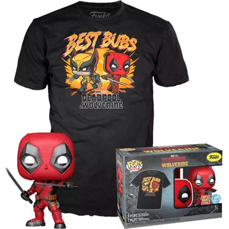 Funko Set figure POP & Tee Marvel Deadpool & Wolverine S