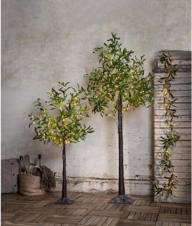 Image du produit Star Trading Arbre de décoration Olivec, 108 LED, 120 cm, vert (51 lm, IP44)