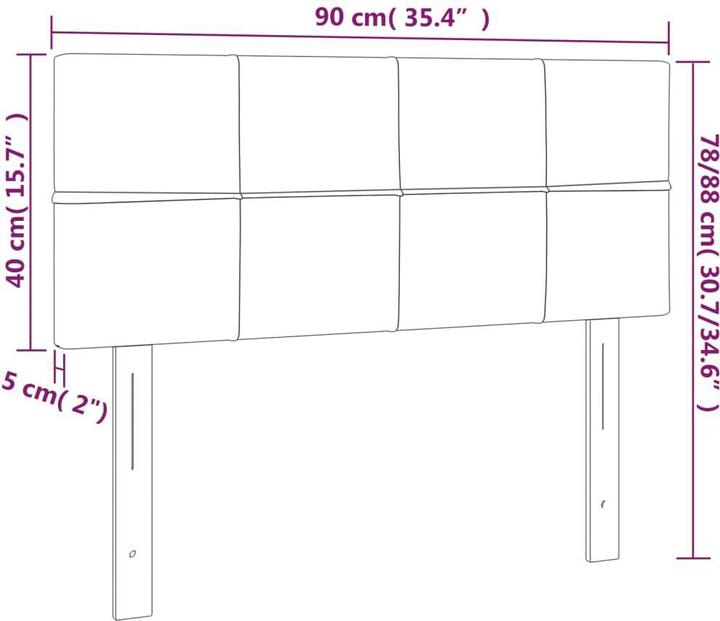 Produktbild VidaXL Danilo (90 x 5 x 88 cm)