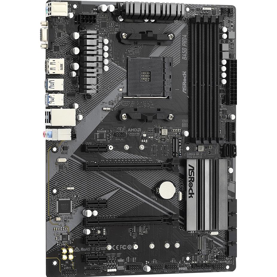 Thumbnail - AsRock B450 Pro4 R2.0 (AM4, AMD B450, ATX), Mainboard