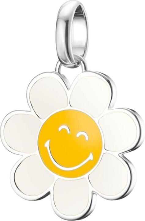 Immagine prodotto Thomas Sabo Smiley World Daisy Charm-Anhänger Connect Silber (Smalto, Argento)