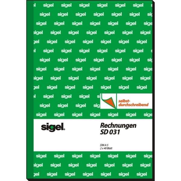 Actual product image Sigel Invoice pad Paper format: DIN A5 Carbonless: Yes