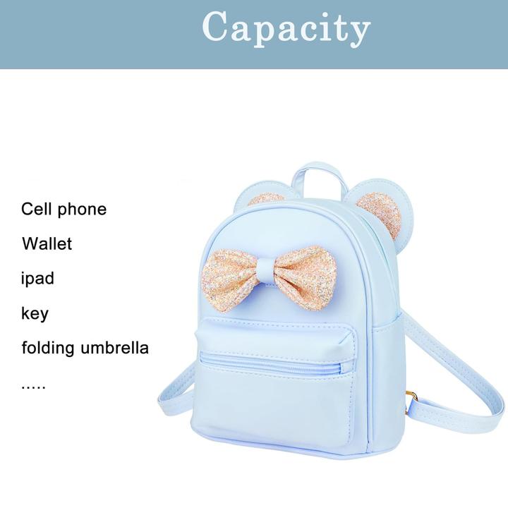 Actual product image Only-Bags.Store Rucksack, Niedliche Fliege Rucksäcke Mini leichte Schultaschen mit Schlüsselanhänger Daypack