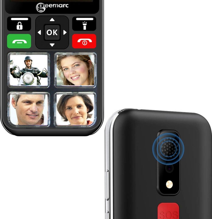 Produktbild Geemarc Seniorentelefon SOS-Knopf Hörgerätekompatibel (2.40", 4G)