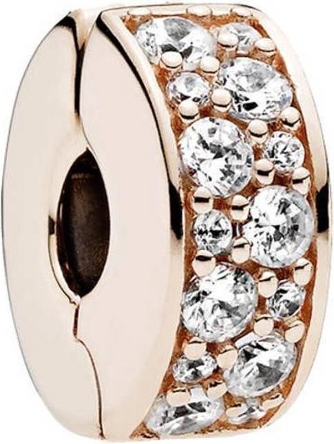 Image du produit Pandora Pavé-brillant Charms/Beads Clip (Argent)