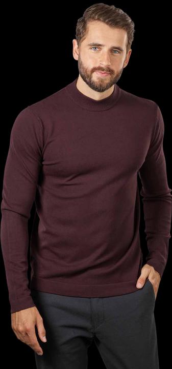 Produktbild Cinque Fine Knit Cigian Pullover Stand Up Collar Dark Red (L)