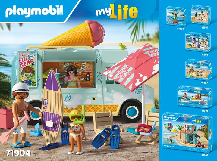 Actual product image Playmobil Ice cream truck with surf shop (71904, Playmobil My Life)