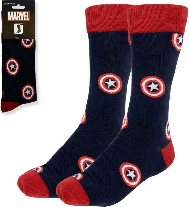 Cerdá Avengers Socken Captain America Shield 38-45 (Einzelpack, 38 - 45)