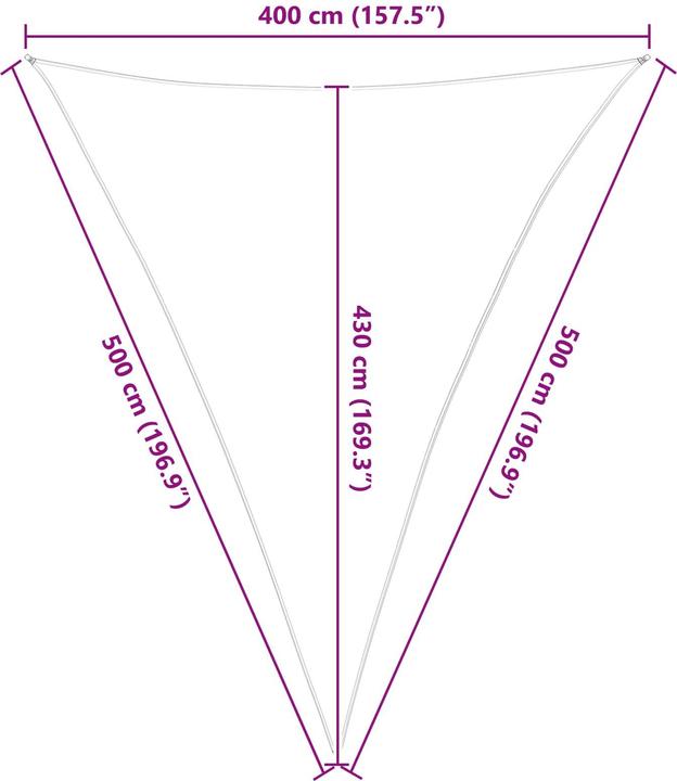 Actual product image vidaXL Outdoor Sonnenschutz Markise (400 x 500 cm)