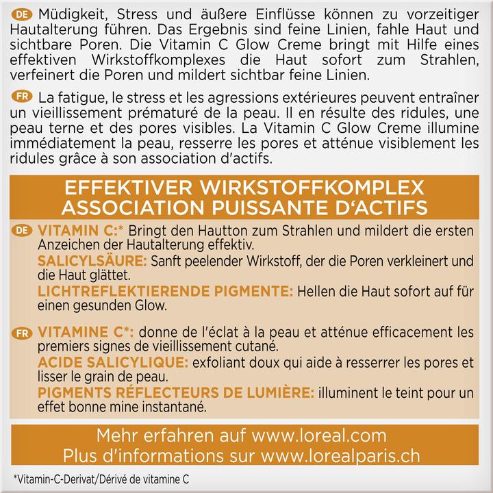 Nutritional values and ingredients L'Oréal Paris LOREAL Paris Dermo RL Vita C Gel Cr 50ml (50 ml, Face gel)