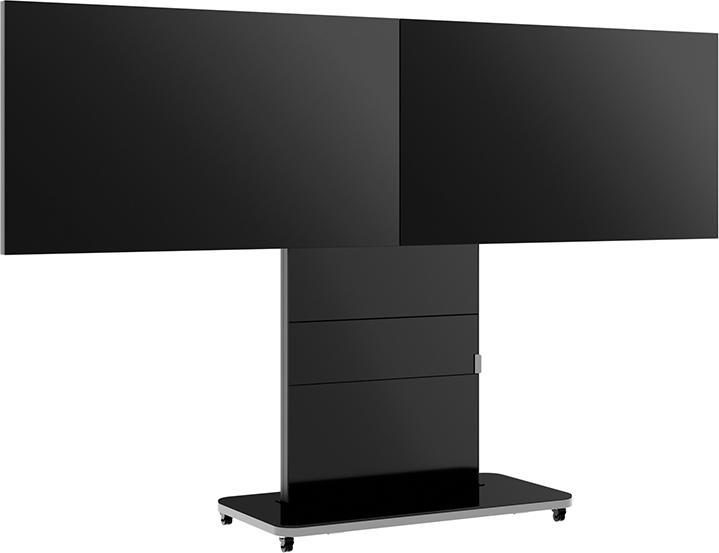 Produktbild Hagor HAGROR Rollwagen 600x400mm schwarz 2x 55kg/2x 55-65" (55 kg, 55" - 65")