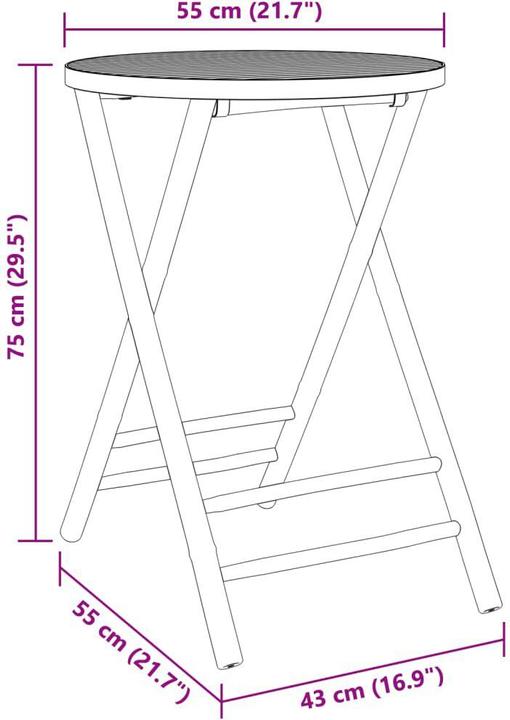 Produktbild vidaXL Bistro Set