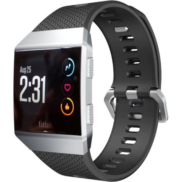 Thumbnail - Strap-it Silikonarmband (Silikon, Ionic), Uhrenarmband, Schwarz