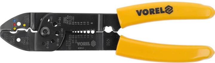 Actual product image Toya Insulation and connector pliers 215mm, hardness HRC 50-53, cable AWG 22-10 (215 mm)