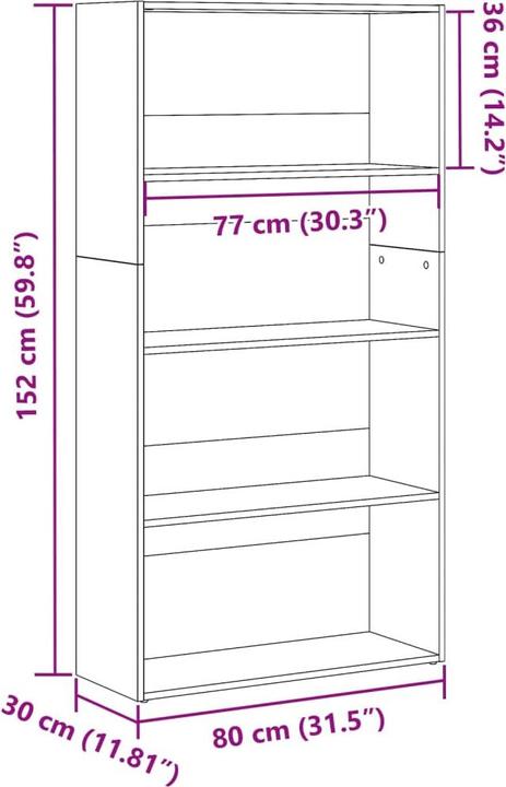 Produktbild VidaXL Banning (80 x 30 x 152 cm)