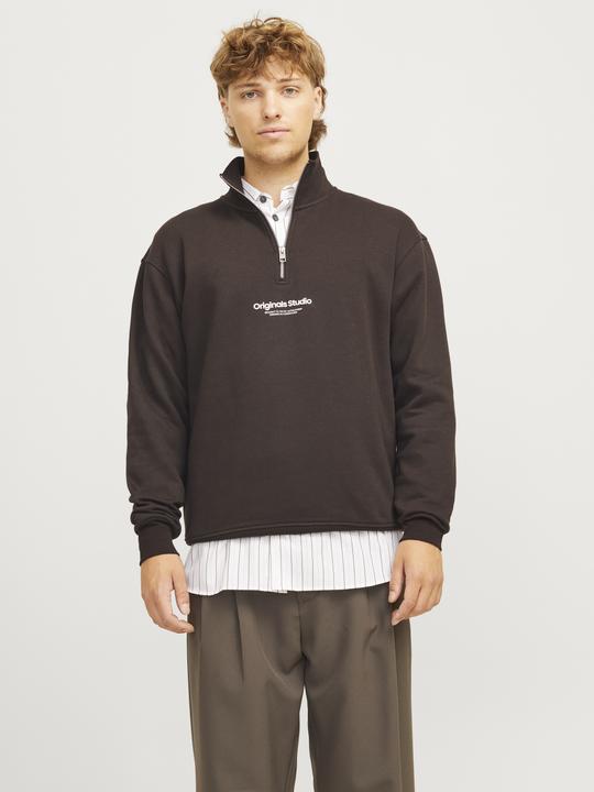 Produktbild Jack & Jones Text Sweatshirt mit halbem Reissverschluss Sweatshirt mit halbem Reissverschluss (M)