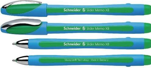 Image du produit Schneider Stylo à bille Slider Memo (Vert, Bleu, 1 x)