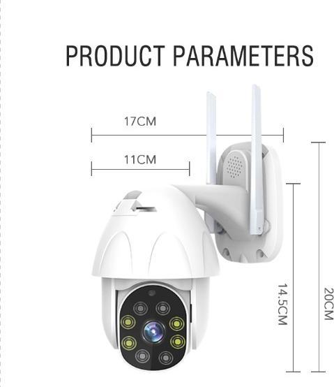 Actual product image DENVER IOC-221 - Network surveillance camera - pan / tilt - outdoor (1920 x 1080 Pixels)