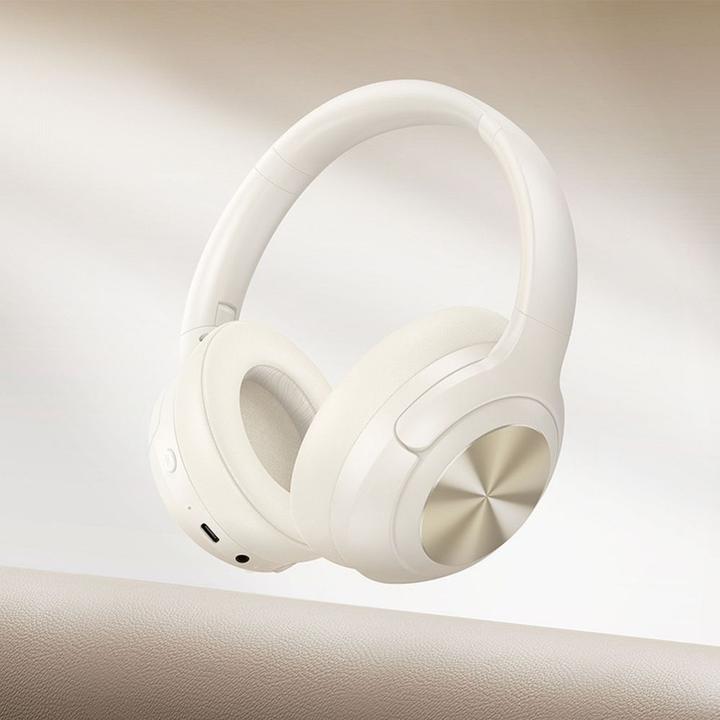 Actual product image Hoco Wireless headphones wireless headphones bluetooth ANC W54 milky white (ANC, 30 h, Wireless)