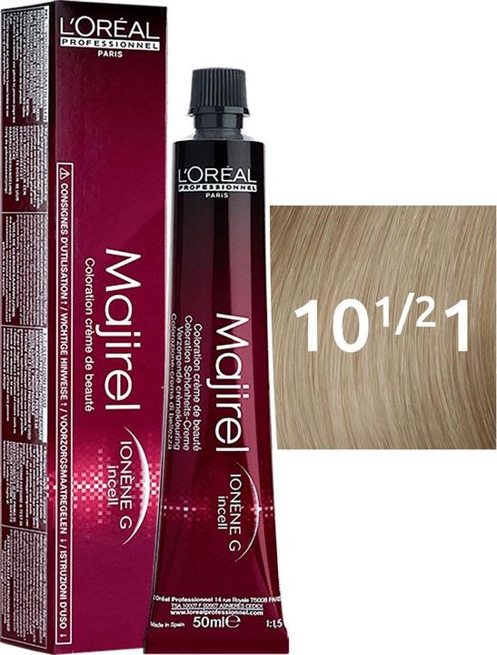 Actual product image L'Oréal Professionnel Majirel (10 1, 2.1 Platinum Blonde Light Ash)