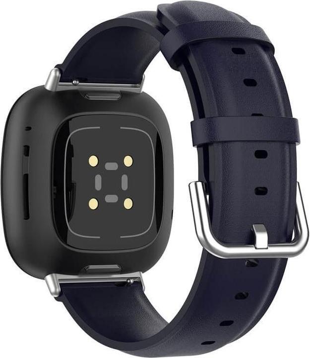 Immagine prodotto Cover-Discount Fitbit Versa / Sense - Bracciale in pelle blu scuro (Ecopelle, Versa 3, Senso)