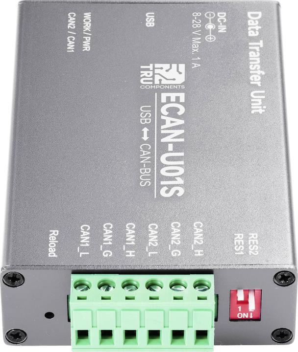 Actual product image Tru Components TC-ECAN-U01S CAN converter USB, CAN bus 1 pc.