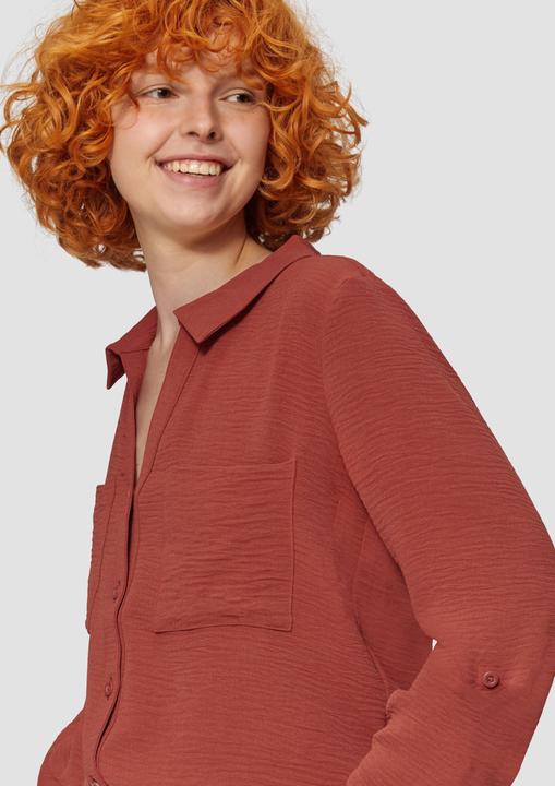 Immagine prodotto s.Oliver Bluse Crêpe-Bluse mit Brusttaschen (44)