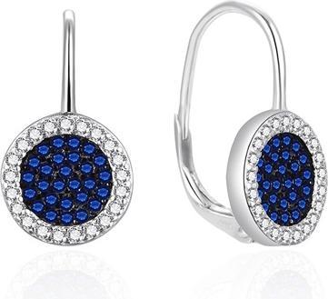 Immagine prodotto Agato - Sparkling silver earrings with zircons AGT-E052LBL (Argento)