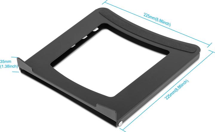 Image du produit Manhattan MH, support pliable en acier pour ordinateur portable/tablette