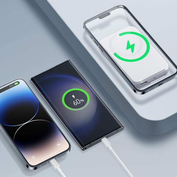 Actual product image Joyroom Mini Magnetic Wireless Powerbank (20W) (10000 mAh, 20 W, 37 Wh)