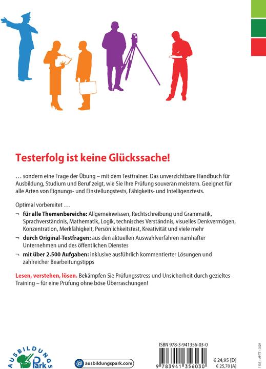 Testtrainer für alle Arten von Einstellungstests, Eignungstests und Berufeignungstests (Deutsch, Marcus Mery, 2017)
