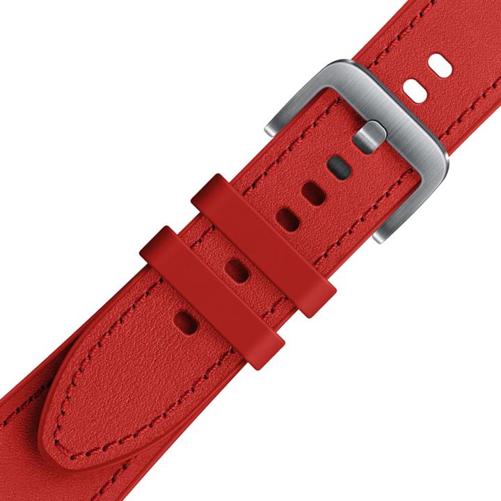 Produktbild Samsung Hybrid Leather Band 20mm M/L Red (20 mm, Leder)
