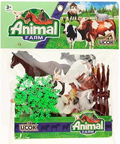 Actual product image Ucok Farm playset, 18 pcs