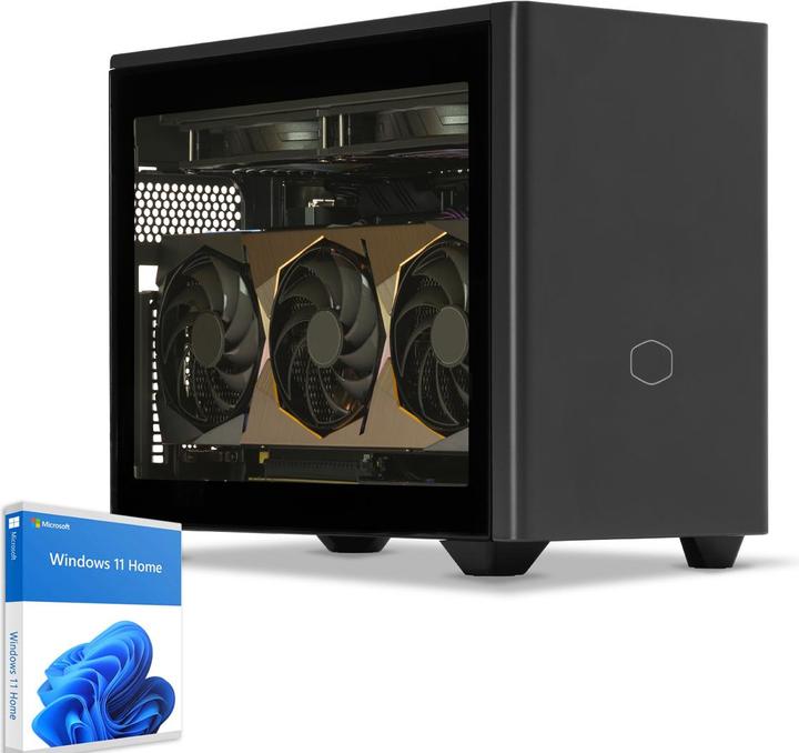 Actual product image Sedatech Business Mini-PC - UCC8106I1I1HF (AMD Ryzen 7 9700X, 32 GB, 2000 GB, GeForce RTX 5070)