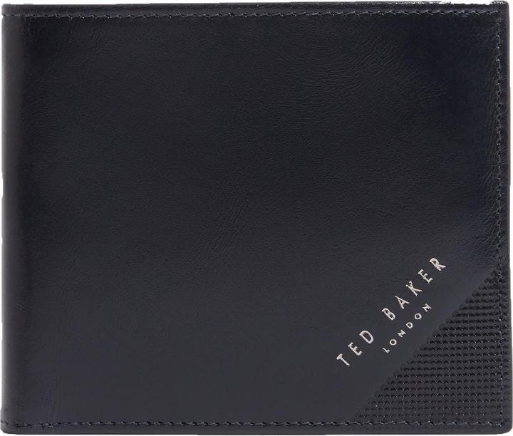Actual product image Ted Baker Embossed Corner Leather Bifold Coin Wallet