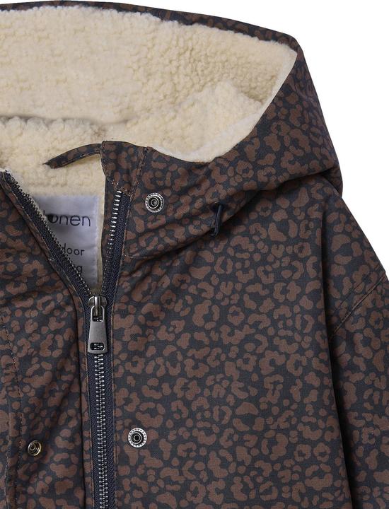 Actual product image Jonen Lange Mädchen Winterjacke mit Leoprint (158)