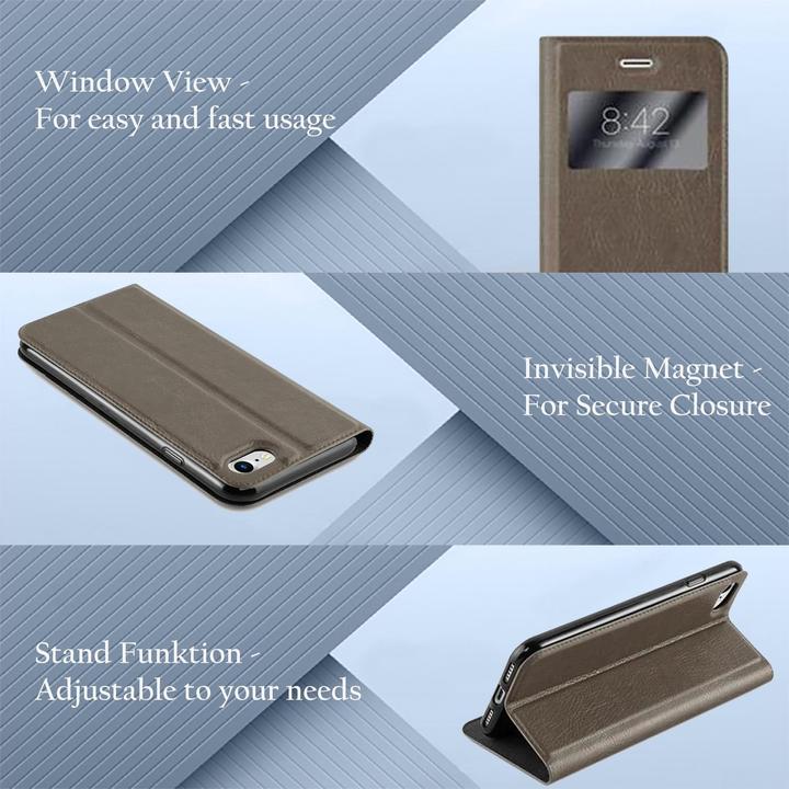 Produktbild Cadorabo Book mit View Doppelfenster Cover (Apple iPhone SE (2nd Gen), Apple iPhone 7)