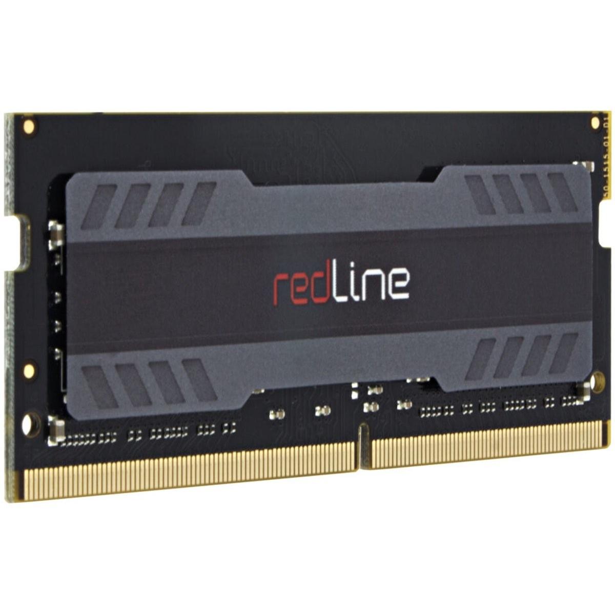 Mushkin SO DDR4 PC 3200 CL22 Redline singolo (1 x 32GB, 3200 MHz, DDR4-RAM, SO-DIMM), Memoria RAM, Rosso