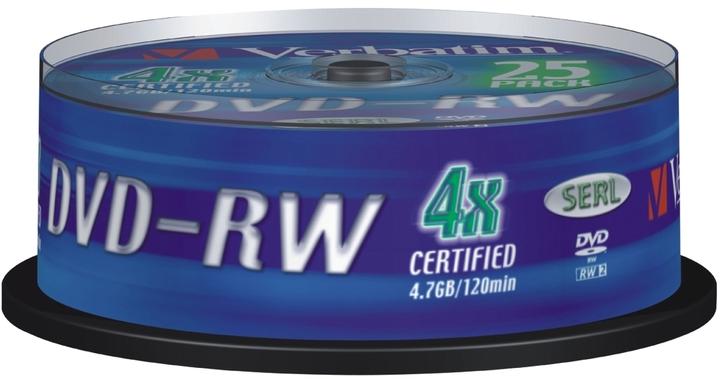 Image du produit Verbatim Dvd-Rw (25 x)