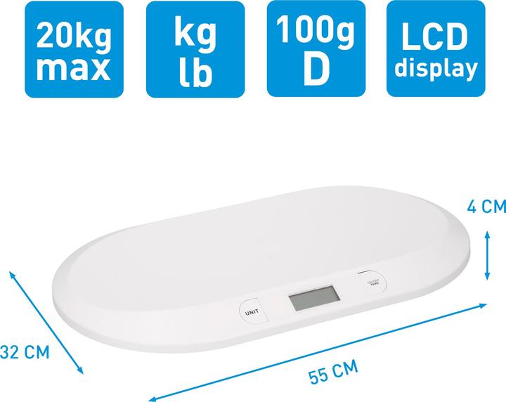 Actual product image Grundig Baby scale up to 20Kg (20 kg)