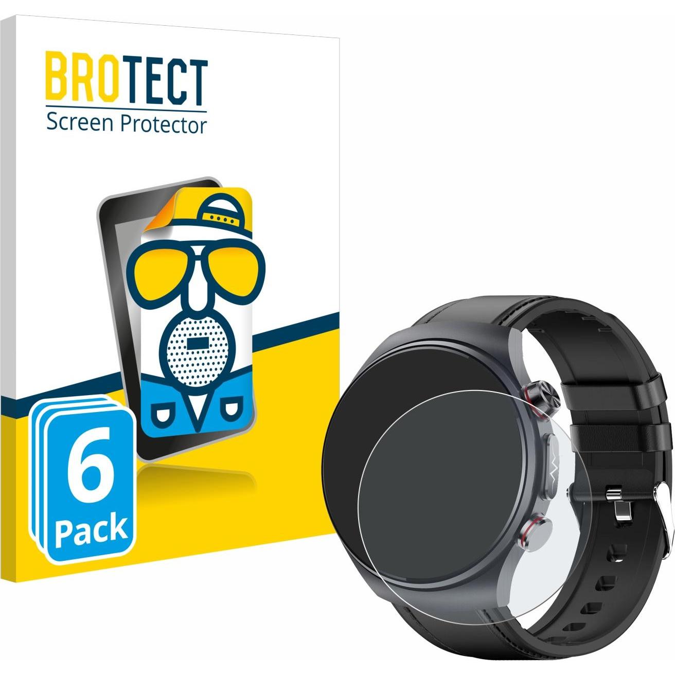 BROTECT Pellicola Opaca, Pellicola protettiva per smartwatch, Nero