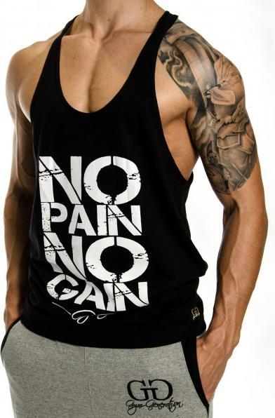 Actual product image Gym Generation No Pain No Gain Stringer BLACK (XL)