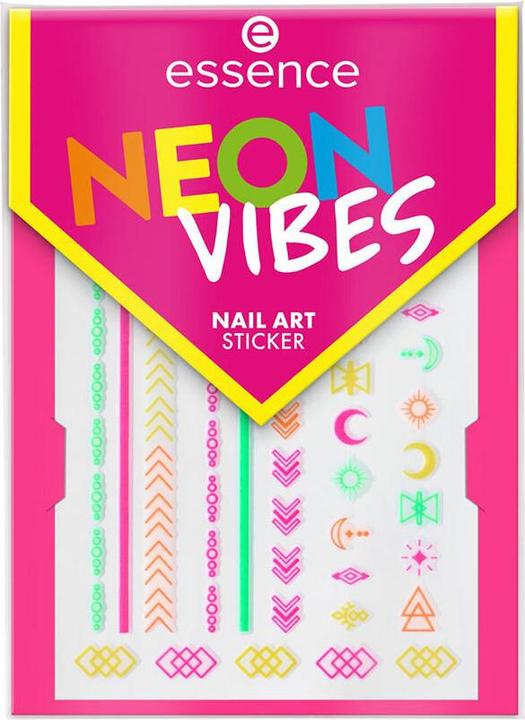 Produktbild essence Neon Vibes Nail Art Sticker (Kunstnägel, Rose and Shine)