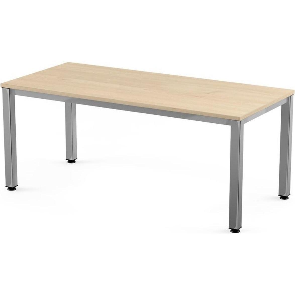 Rocada, Schreibtisch, Schreibtisch Executive BxTxH 180x80x73cm Gestell verchromt Platte Melamin buche