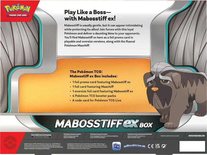 Produktbild Pokémon P-EN Mabosstiff ex Box (Englisch, Box Set & Collection)